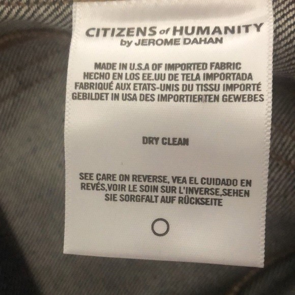 Citizens of Humanity denim jean jacket size M NWOT - Picture 8 of 8